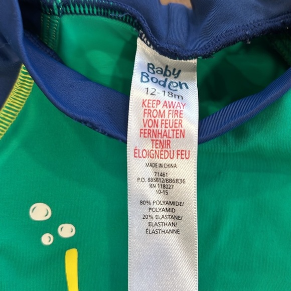 Baby Boden fish long sleeve rash guard - Picture 6 of 7